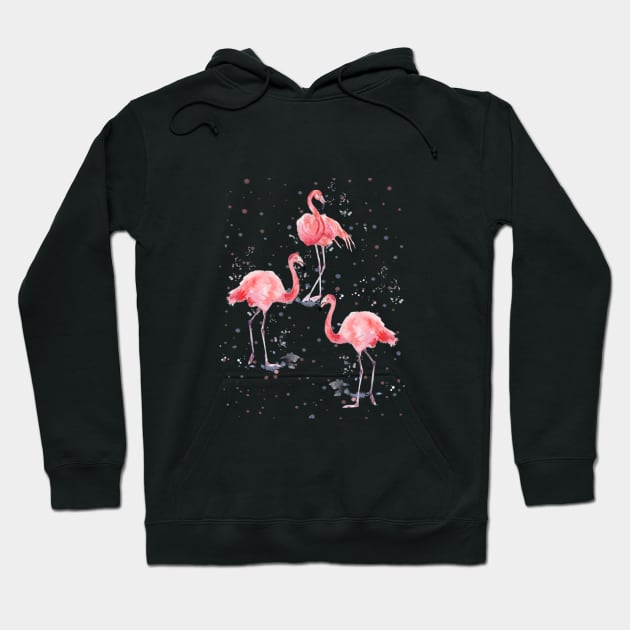 Beautiful Pink Flamingo Hoodie by in_pictures